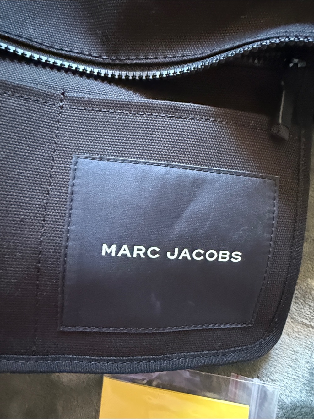 Marc Jacobs Black The Tote Bag Canvas Tote with Logo - Picture 8 of 14